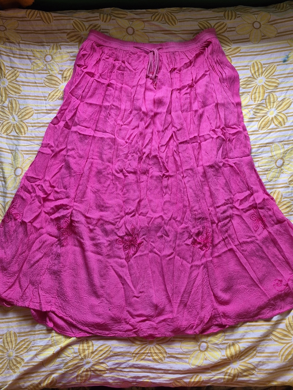 Bobbie Brooks Fuchsia Skirt - Boho Style